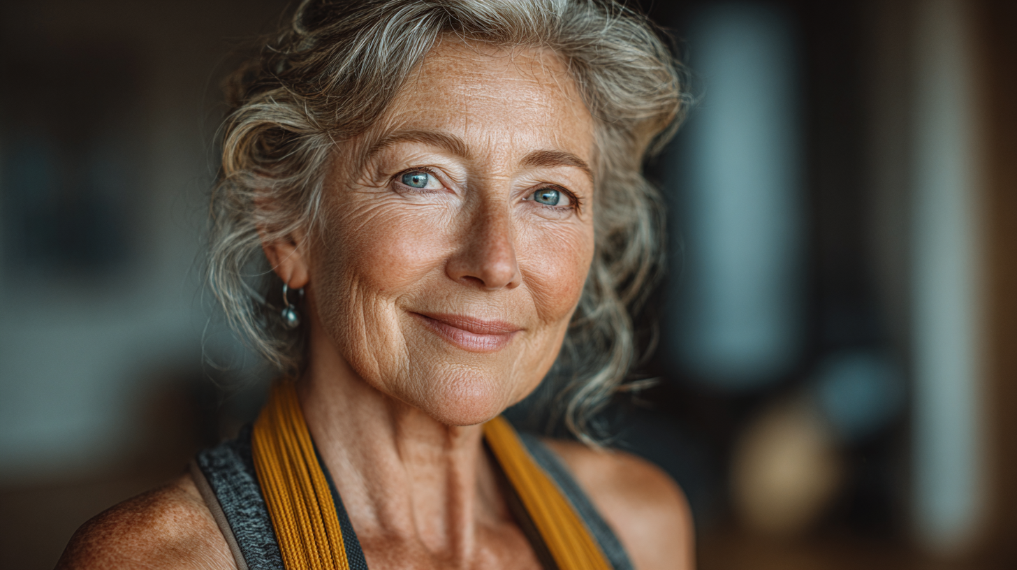 Активні люди старшого віку займаються фітнесом